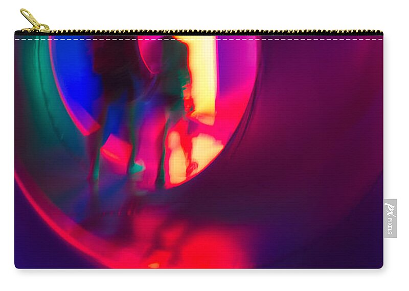 Abstract Zip Pouch featuring the photograph Walking With Light 7 by Christie Kowalski