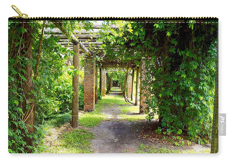 Walkway Zip Pouch featuring the photograph Walkway by Carey Chen