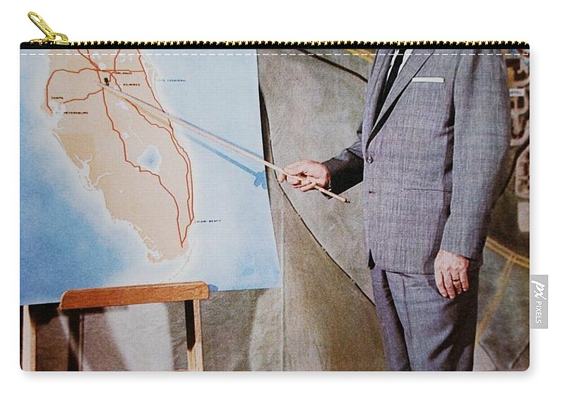 1971 Zip Pouch featuring the photograph Walt And Florida by Rob Hans