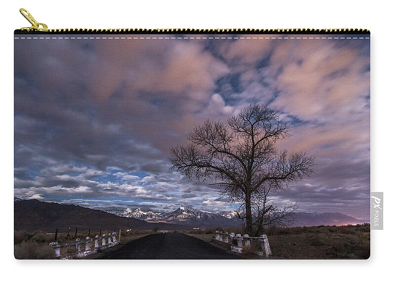 Adventure Zip Pouch featuring the photograph Warm Springs Rd. by Cat Connor