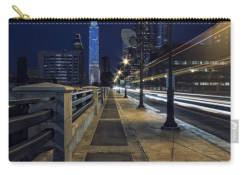 Philadelphia Zip Pouch featuring the photograph Warp Speed by Rob Dietrich
