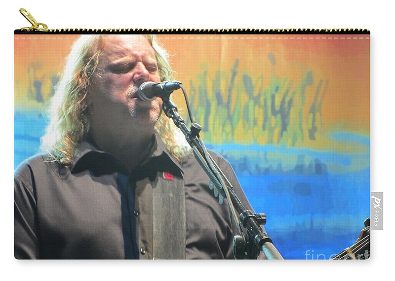 Celebrity Zip Pouch featuring the photograph Warren Haynes At The Jerry Garcia Symphonic Celebration by Susan Carella