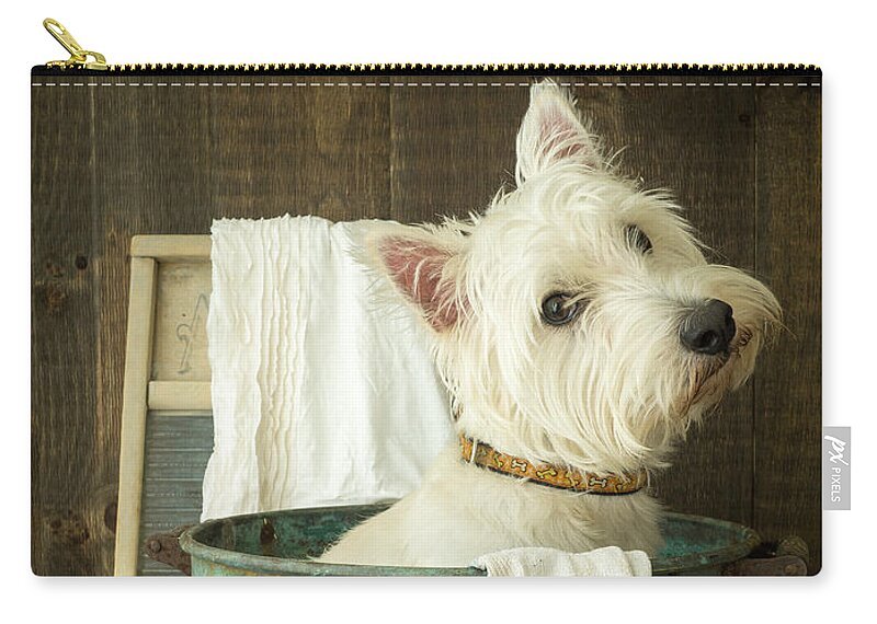 #faatoppicks Zip Pouch featuring the photograph Wash Day by Edward Fielding