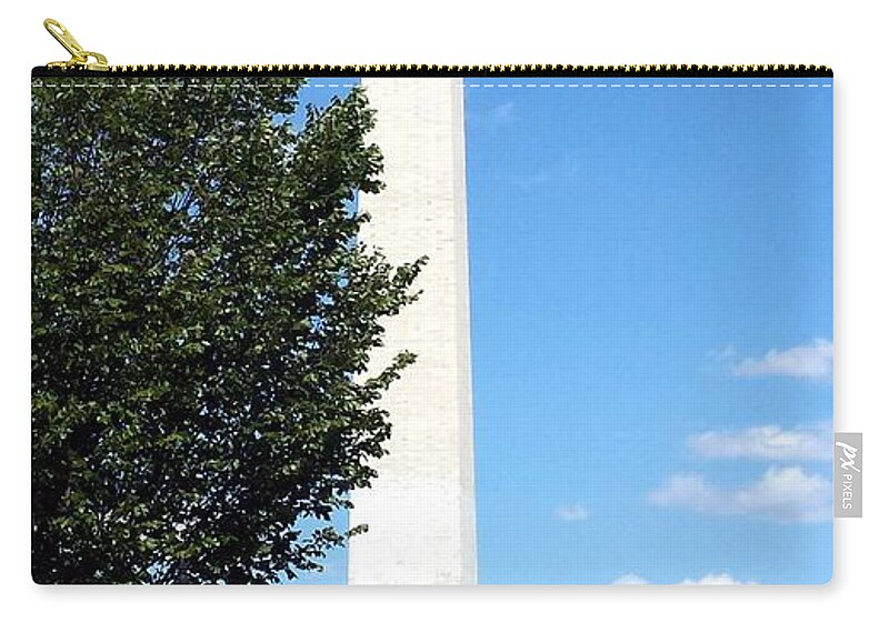 Washington Zip Pouch featuring the photograph Washington Monument by Kenny Glover