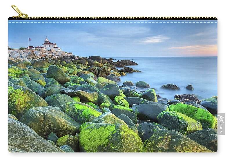 Westerly Zip Pouch featuring the photograph Watch Hill Low Tide by Enzo Figueres