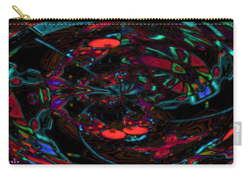 Dryer Zip Pouch featuring the digital art Watching the Dryer on Venus by Alec Drake
