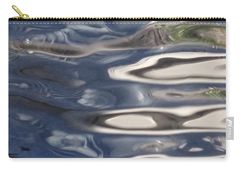 Water Zip Pouch featuring the photograph Water Blues by Ingrid Van Amsterdam