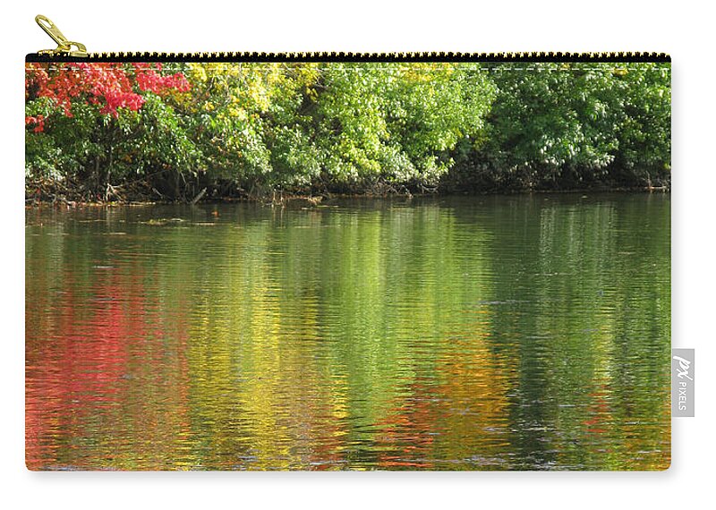 Autumn Zip Pouch featuring the photograph Water Colors by Ann Horn