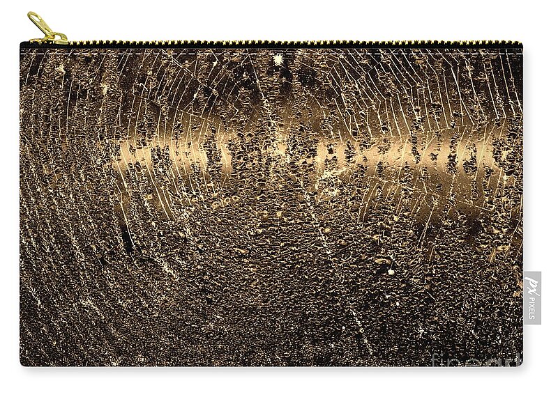 Spider Zip Pouch featuring the photograph Water Droplets on Spiderweb by John Harmon