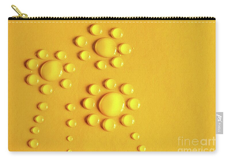 Abstract Zip Pouch featuring the photograph Water Flowers by Carlos Caetano