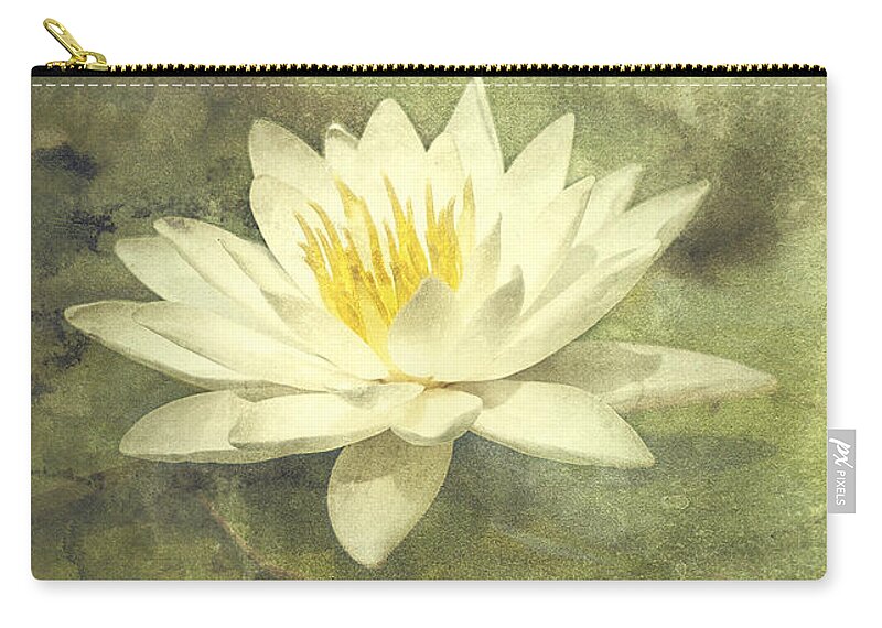 Water Lily Zip Pouch featuring the photograph Water Lily by Scott Norris