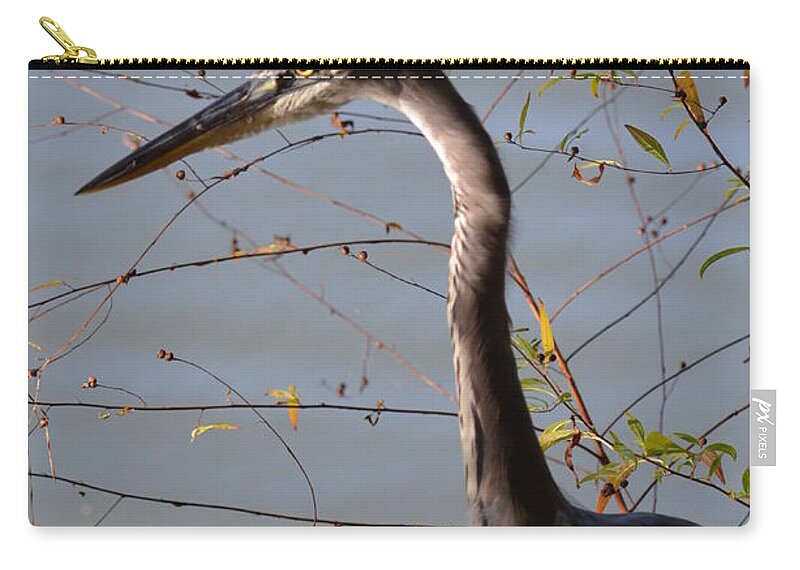 Water's Edge At Sunset Zip Pouch featuring the photograph Water's Edge at Sunset by Maria Urso