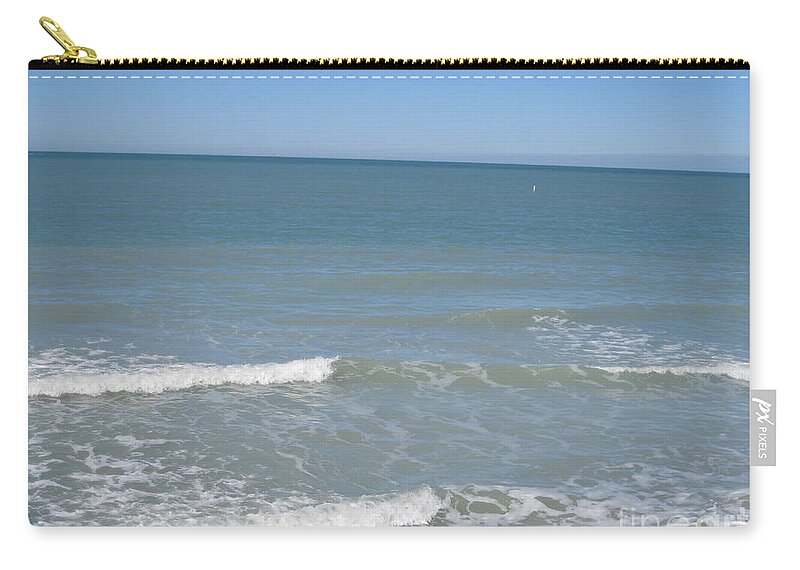 Waves Zip Pouch featuring the photograph Waves by Oksana Semenchenko