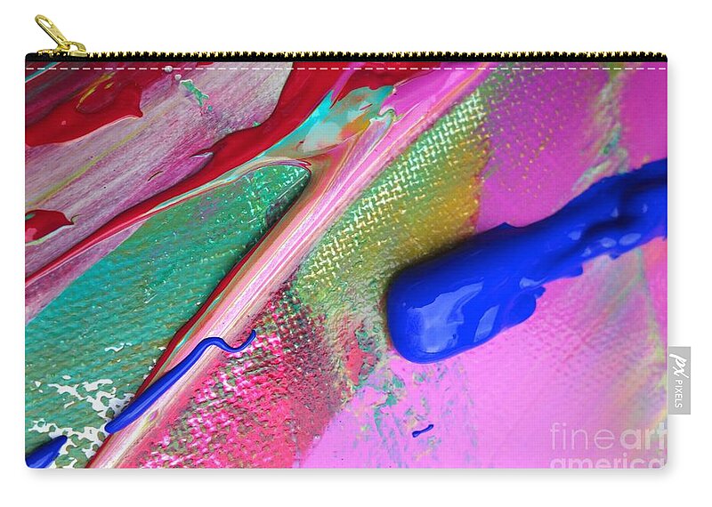 Paint Zip Pouch featuring the painting Wet Paint 31 by Jacqueline Athmann
