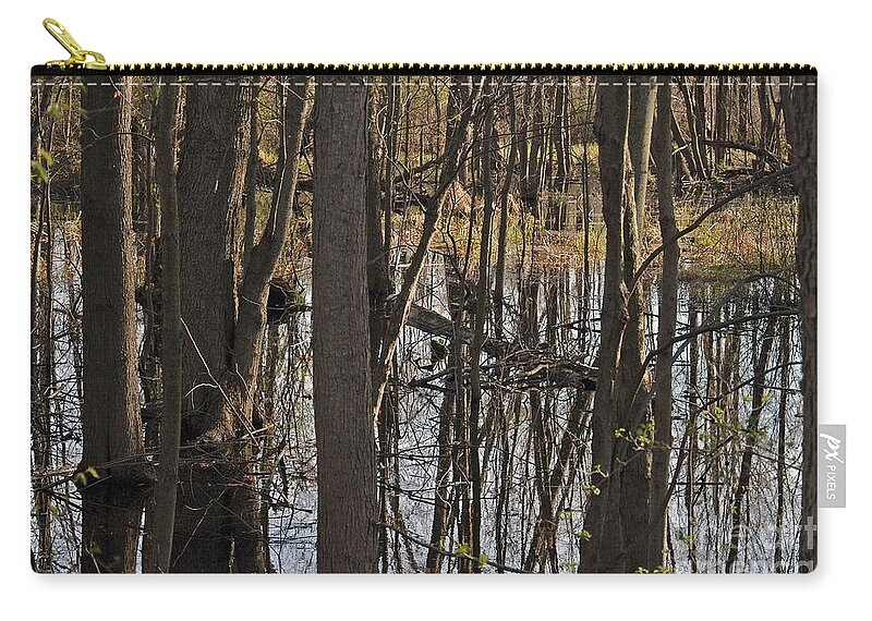 Creek Zip Pouch featuring the photograph Wetland by Joseph Yarbrough