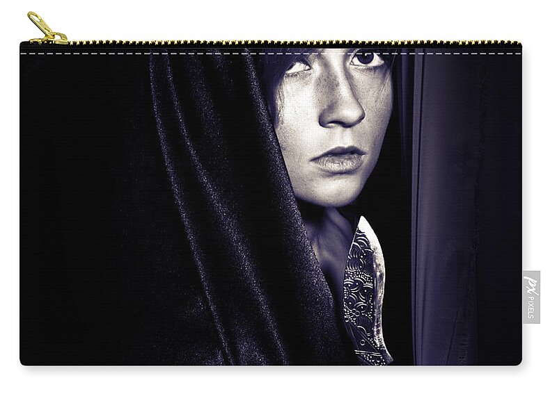 Knife Zip Pouch featuring the photograph Whatever It Takes by Monte Arnold