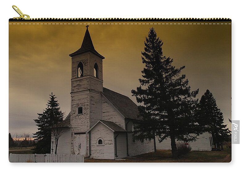 Churches Zip Pouch featuring the photograph When Heaven Is Your Home by Jeff Swan