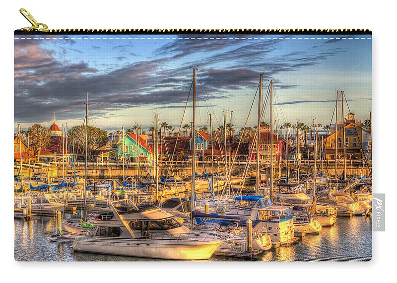 America Zip Pouch featuring the photograph When The Sun Goes Down by Heidi Smith