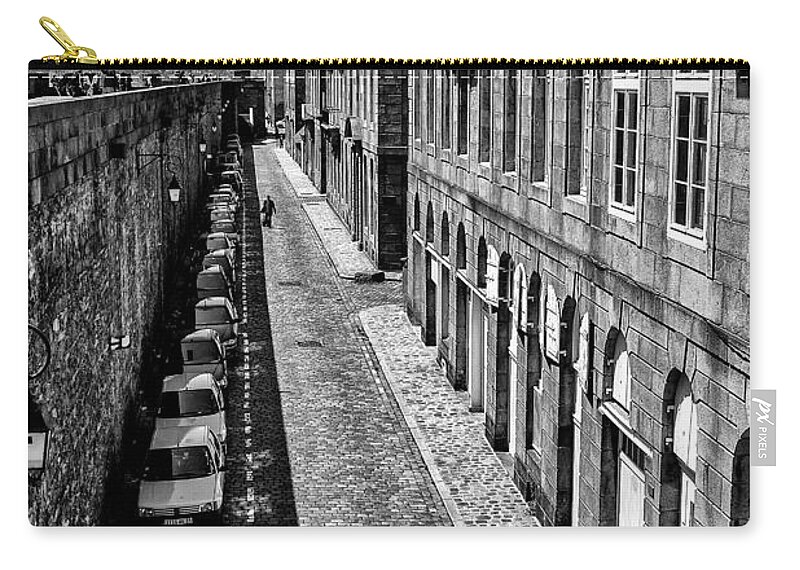 St Malo Zip Pouch featuring the photograph Where's my car? by Nigel R Bell