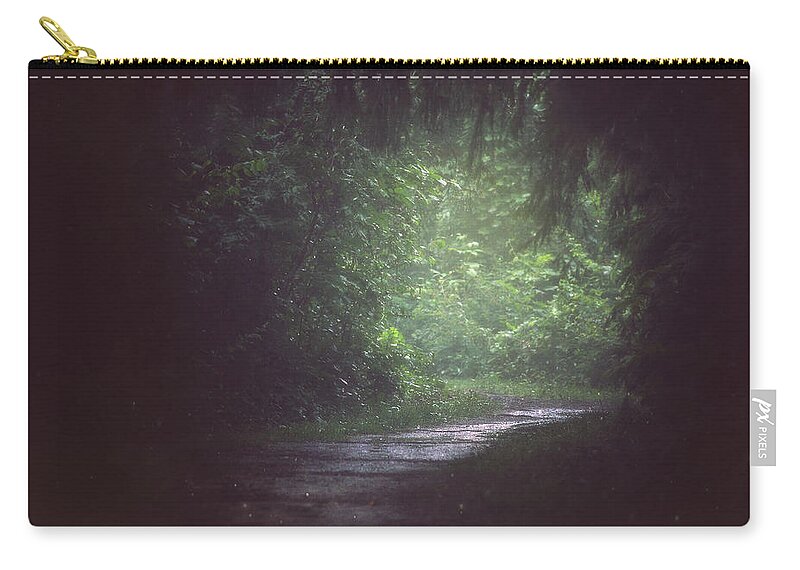 Wherever The Path May Lead Zip Pouch featuring the photograph Wherever The Path May Lead by Carrie Ann Grippo-Pike