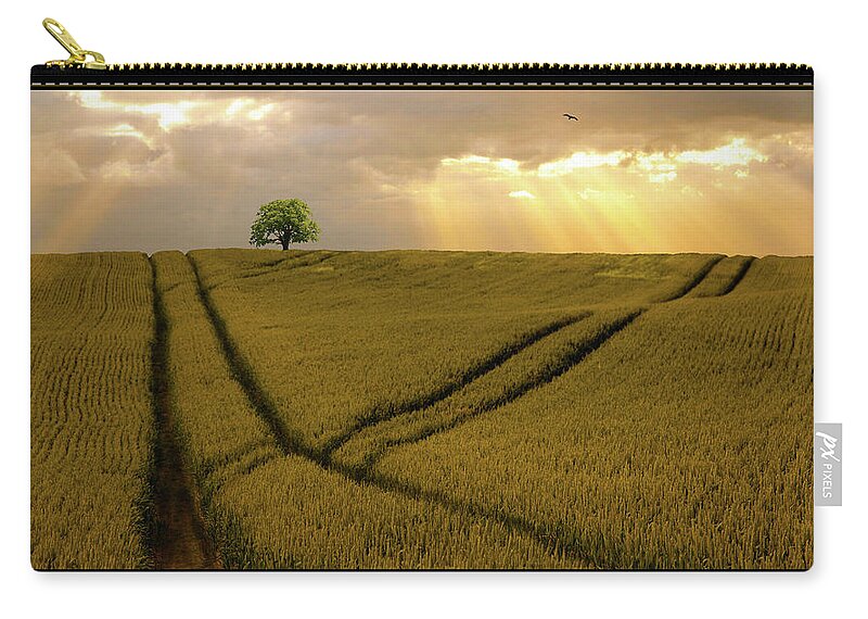Transfer Print Zip Pouch featuring the photograph Which Way by Nick Brundle Photography