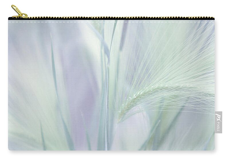 Grass Zip Pouch featuring the photograph Whisper in the Moon Light. Grass Pastels by Jenny Rainbow