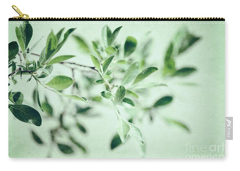 Foliage Zip Pouch featuring the photograph Whispers by Priska Wettstein