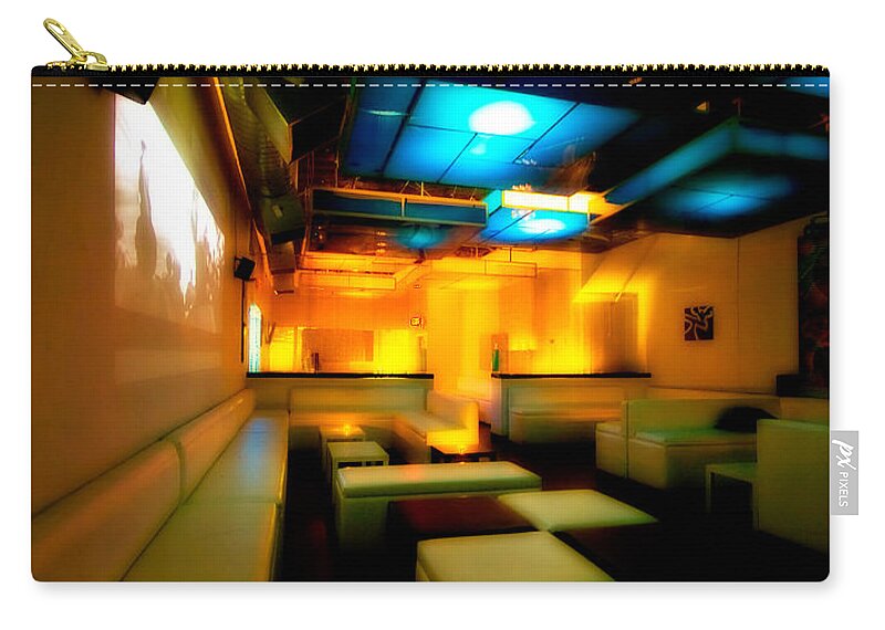 Lounge Zip Pouch featuring the photograph White Lounge by Melinda Ledsome
