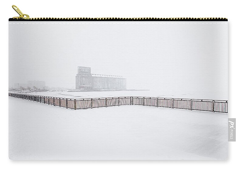 Buffalo Photographs Zip Pouch featuring the photograph White Out by John Angelo Lattanzio