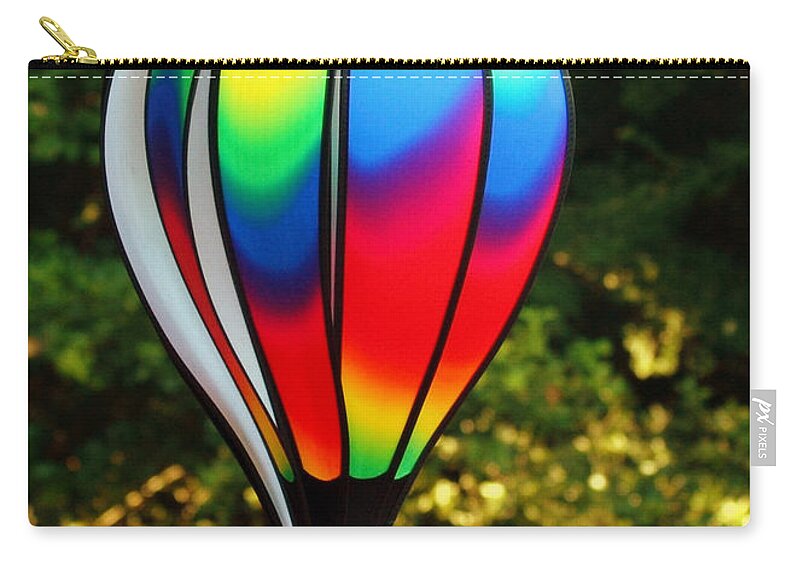Wind Carry-all Pouch featuring the photograph Wind Catcher Balloon by Farol Tomson