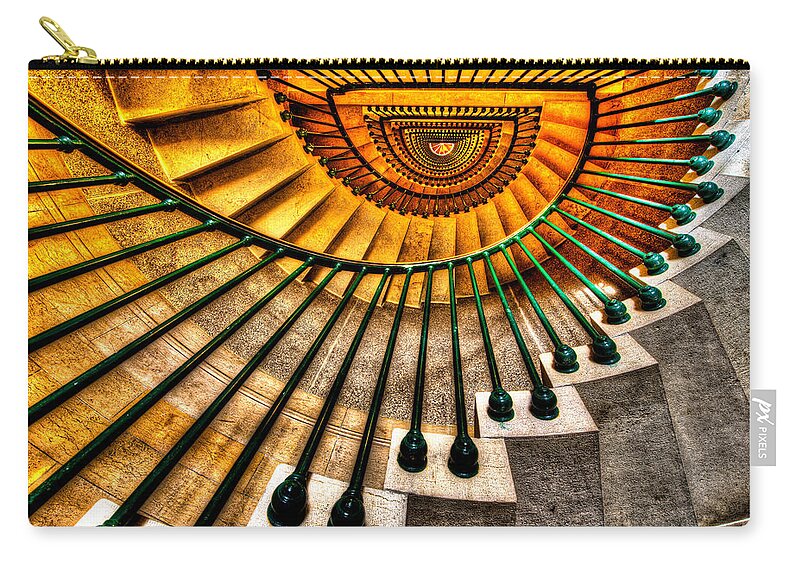Architecture Zip Pouch featuring the photograph Winding Up by Chad Dutson