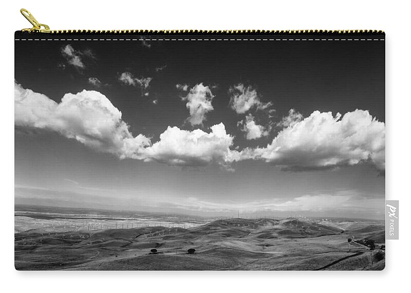 California Zip Pouch featuring the photograph Windmill Electric Power Station by Alexander Fedin