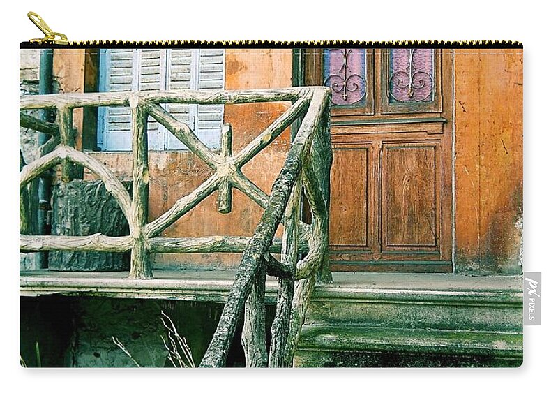 Windows Zip Pouch featuring the photograph Windows and Doors 25 by Maria Huntley