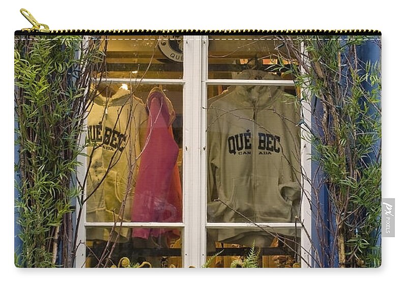 Window Zip Pouch featuring the photograph Windows Of Quebec 3 by Hany J