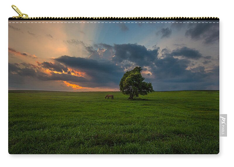  #clouds Zip Pouch featuring the photograph Windows SD by Aaron J Groen