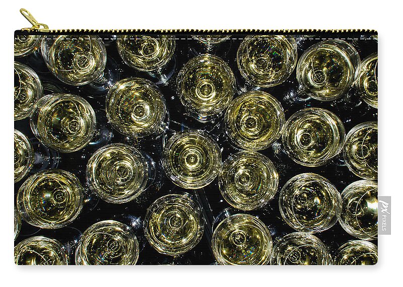 Wine Zip Pouch featuring the photograph Wine Pattern by David Downs