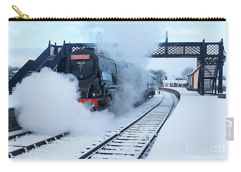 Steam Zip Pouch featuring the photograph Winter Departure by David Birchall