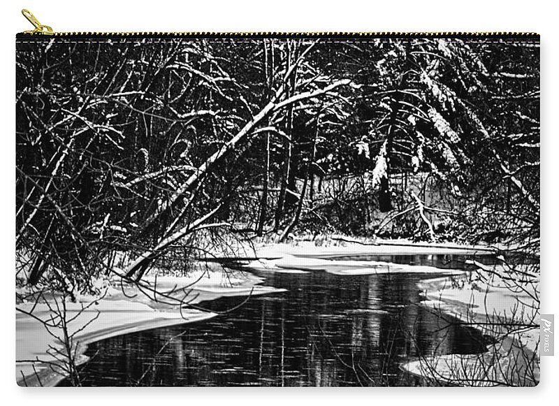 Winter Setting Carry-all Pouch featuring the photograph Winter Solitude by Thomas Young