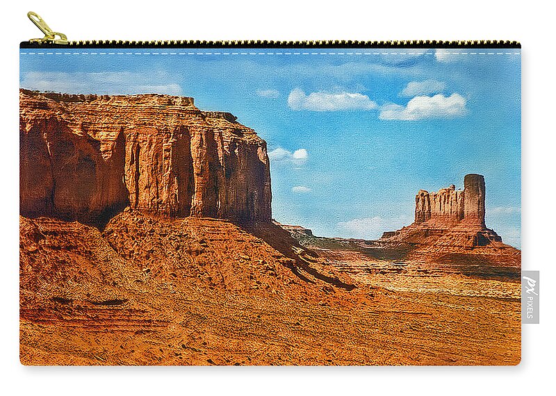 U.s.a. Zip Pouch featuring the photograph Witnesses of Time by Hanny Heim