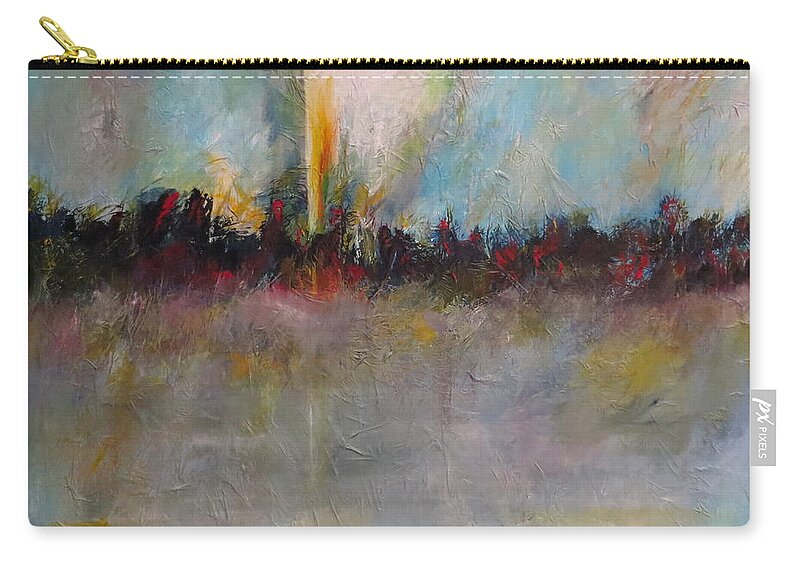 Abstract Carry-all Pouch featuring the painting Wonder by Soraya Silvestri