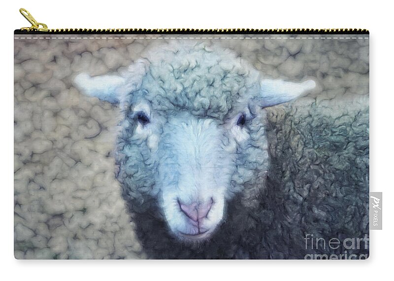 Photo Zip Pouch featuring the photograph Wooly and Cuddly by Jutta Maria Pusl
