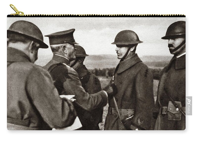 1919 Zip Pouch featuring the photograph World War I Service Cross by Granger