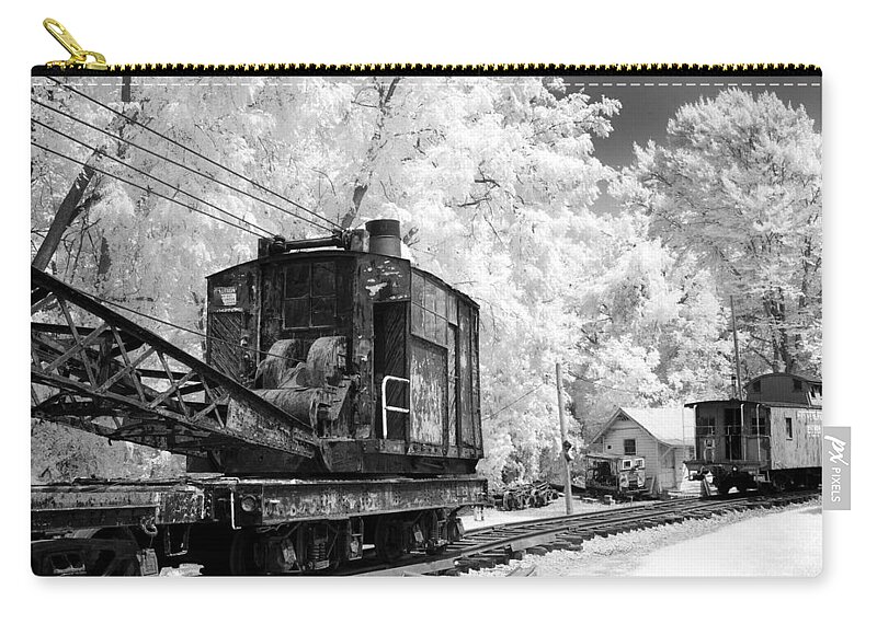 Infrared Zip Pouch featuring the photograph Wrecker Car by Paul W Faust - Impressions of Light