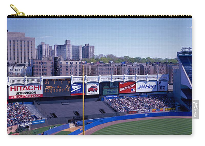 Photography Zip Pouch featuring the photograph Yankee Stadium Ny Usa by Panoramic Images