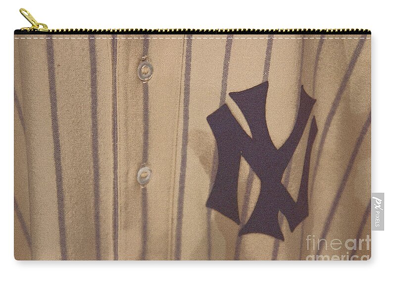 New York Zip Pouch featuring the photograph Yankees by David Rucker
