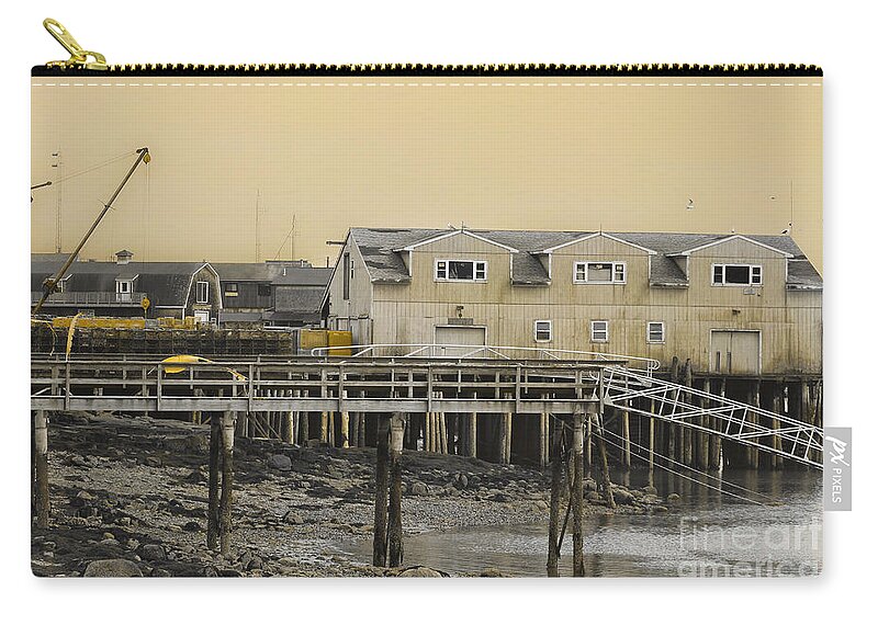 Maine Zip Pouch featuring the photograph Yellow by Karin Pinkham