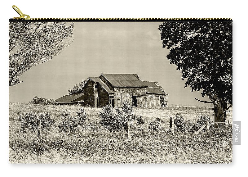Farm Zip Pouch featuring the photograph Yester Farm by Rick Bartrand