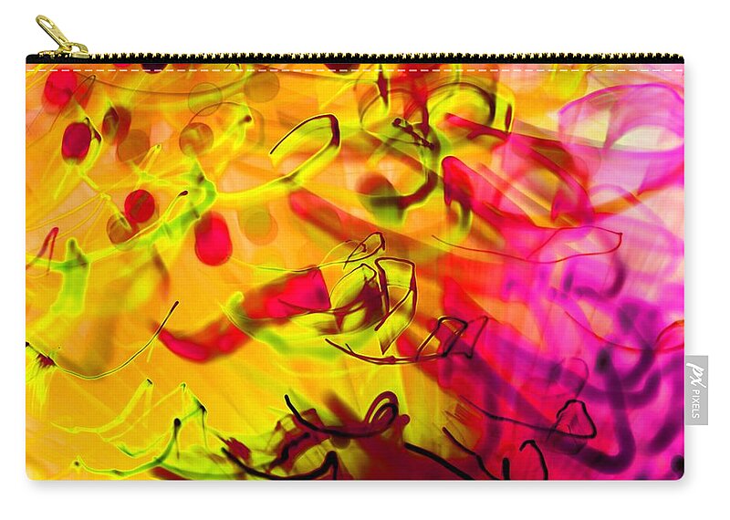 Abstract Zip Pouch featuring the photograph YYZ by Dazzle Zazz