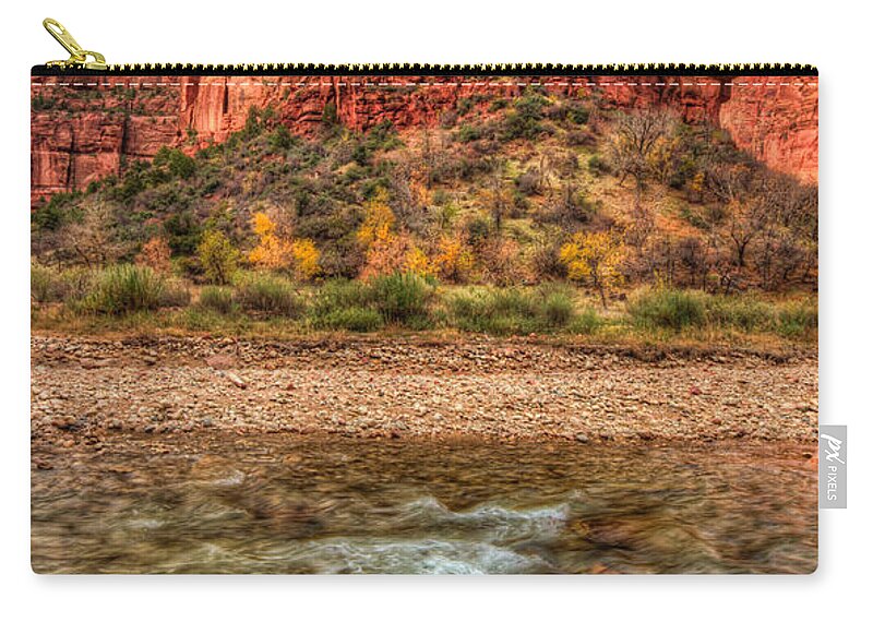 Zion Zip Pouch featuring the photograph Zion Beauty by Beth Sargent