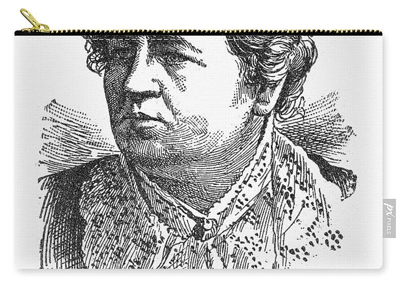19th Century Zip Pouch featuring the photograph Ann Sophia Stephens #1 by Granger